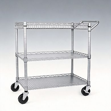 990lbs Heavy Duty Rolling Utility Cart Commercial Kitchen Trolley