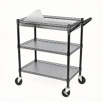 990lbs Heavy Duty Rolling Utility Cart Commercial Kitchen Trolley