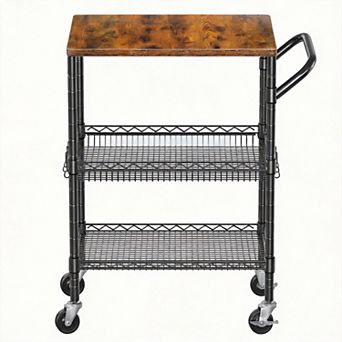 990lbs Heavy Duty Rolling Utility Cart Commercial Kitchen Trolley