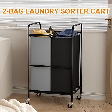Laundry Basket with Lockable Wheels