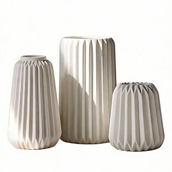 Ceramic Vases Set of 3 Boho Wedding Centerpiece