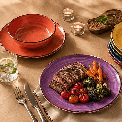 10.5 Inch Ceramic Dinner Plates Set Of 6 Microwave Oven Safe Lead Free