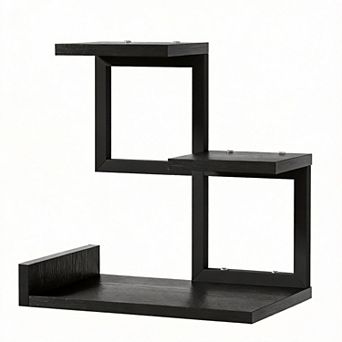 Desk Shelf Organizer 3 tier Wood Bookshelf with Metal Frame