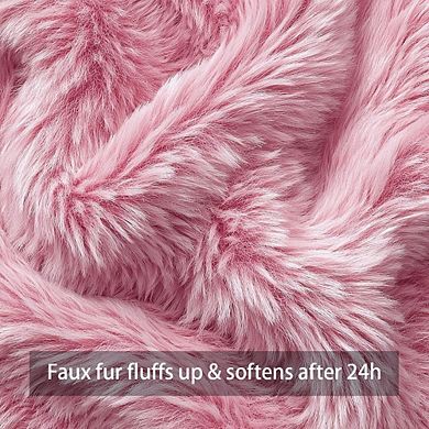 Valentine Plush “Be Mine” Pillow Covers 18x18 Inch Set of 2