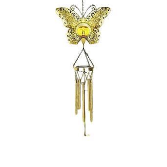Butterfly Glass Ball Waterproof Wind Chimes