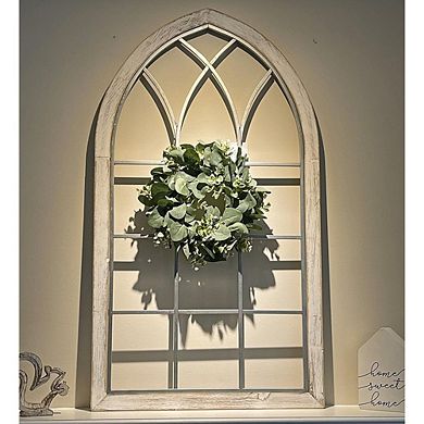 4 Pcs Green Eucalyptus Round Wreaths for Door, Wall, Window Decor, 11" Each