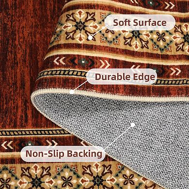 Washable Kitchen Mats Bedside Rug, Stain Resistant Soft Bathroom Carpet, Foldable Runners