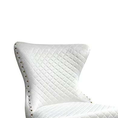 Anova Dining Side Chair Set of 2, Diamond Pattern Seat, Leg