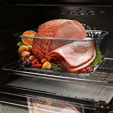 Extra-Large Glass Food Storage Container with Airtight Lid, 200oz, XL Bowl