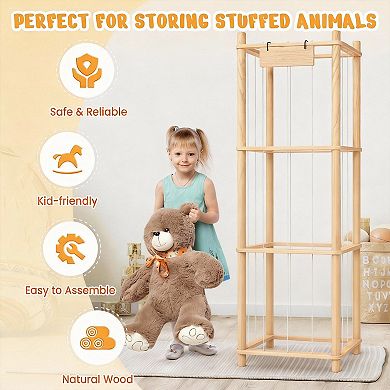 Stuffed animal storage organizer; toy and doll storage. Suitable for children's rooms, playrooms, an