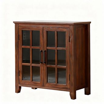 Wooden Farmhouse Sideboard Cabinet with Storage