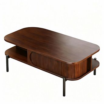 Mid-Century Modern Coffee Table with Storage