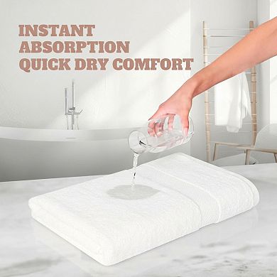 Extra Absorbent Cotton Bath Towels Set for Bathroom Use
