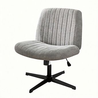 Ergonomic armless office chair and makeup chair. Suitable for home offices and dressing tables.