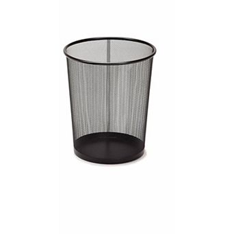 Steel Mesh Trash Can Set Round Design for Home Office and Garage
