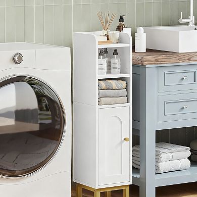 Space-saving Bathroom Cabinet with Adjustable Shelves for Narrow Spaces