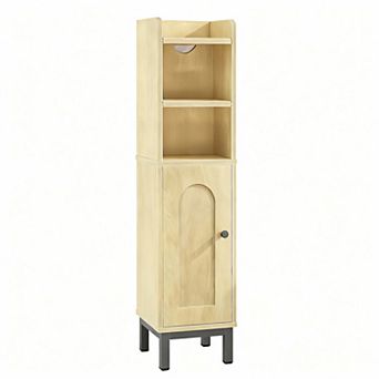 Space-saving Bathroom Cabinet with Adjustable Shelves for Narrow Spaces