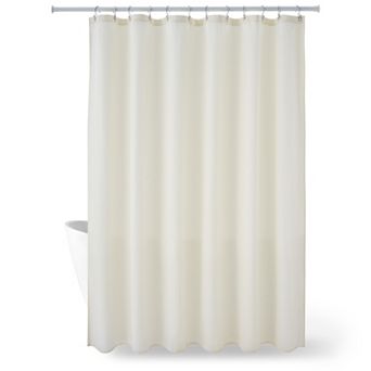 Modern Waffle Weave Shower Curtain, Hotel Quality Waterproof Bath Shower Curtain Sets with 12 Hooks