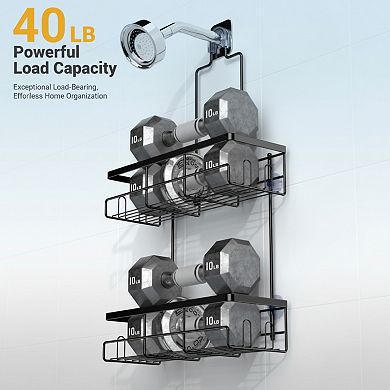 Hanging Shower Caddy No Drilling Rustproof Shelf for Shampoo and Soap