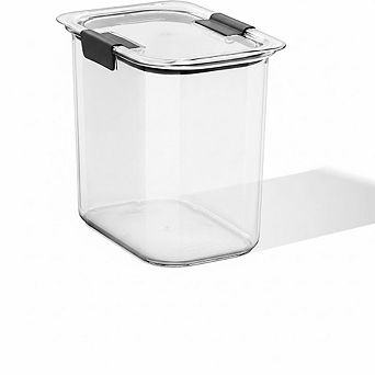 16 cup Airtight Food Storage Container with Lid, Clear/Grey for Pantry & Food Storage