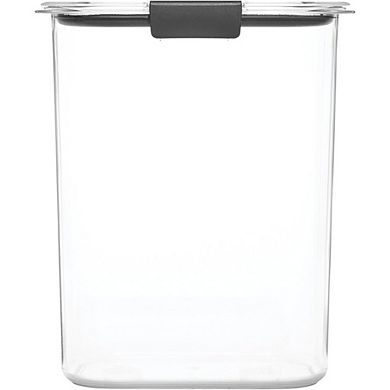 16-Cup Airtight Food Storage Container with Lid, Clear/Grey for Pantry & Food Storage