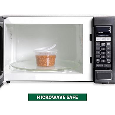 50-Pack 16 oz Plastic Food Storage Containers with Lids, Leakproof