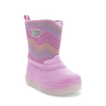 Western Chief Travali Kids Light-Up Faux Fur Cold Weather Boots