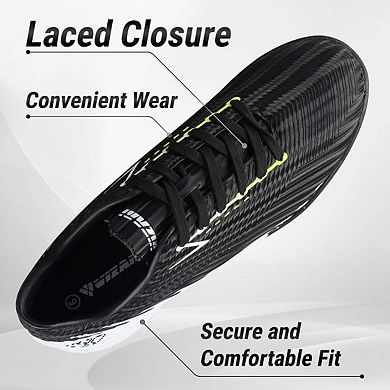 Tesoro Turf Soccer Shoes-Black/White