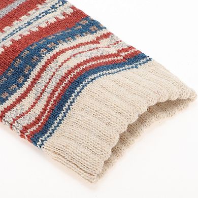 Men's Retro Streak Pattern Winter Warm Socks Multicolor 5 Pair