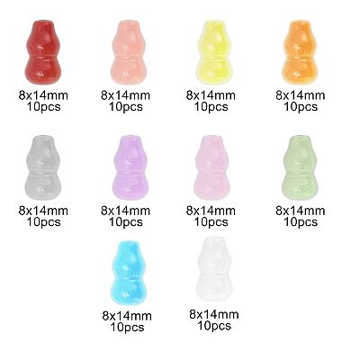 8mm Round Glass Beads for Jewelry Making and DIY Crafts