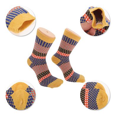 5 Pair Women's Comfortable Winter Warm Socks Multicolor