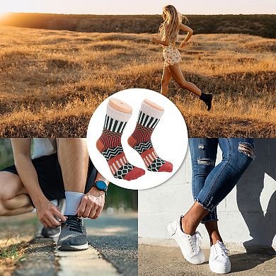 Women's Retro Winter Warm Socks Multicolor 5 Pair