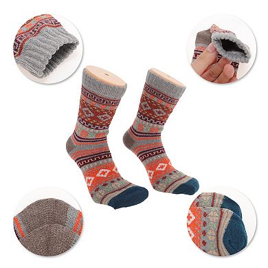 Men's Comfortable Winter Warm Socks Multicolor 5 Pair