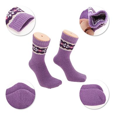 Women's Comfortable Thick Winter Warm Socks Multicolor 5 Pair