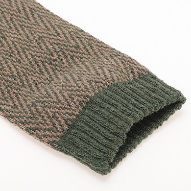 Men's Retro Wave Pattern Winter Warm Socks Multicolor 5 Pair