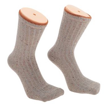 5 Pair Women's Retro Solid Winter Warm Socks Multicolor
