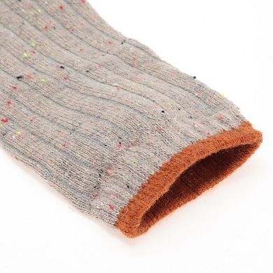 5 Pair Women's Retro Solid Winter Warm Socks Multicolor