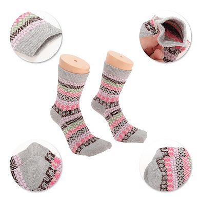 Women's Cozy Winter Warm Socks Multicolor 5 Pair