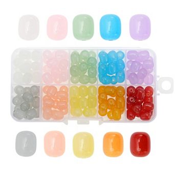 8mm Round Glass Beads for Jewelry Making Bracelet Making and DIY Crafts