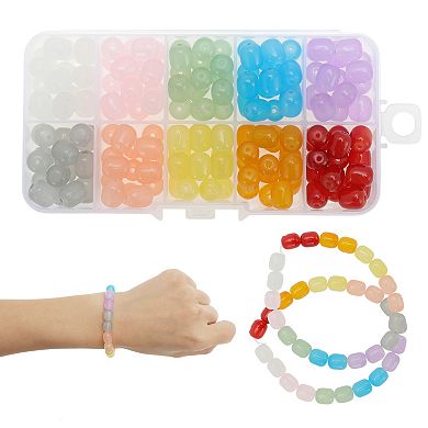 8mm Round Glass Beads for Jewelry Making Bracelet Making and DIY Crafts