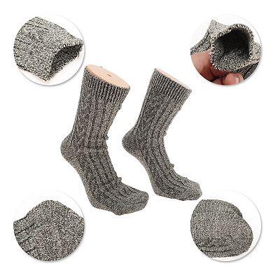 Men's Cozy Soft Winter Warm Socks Multicolor 5 Pair