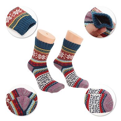 Women's Thermal Winter Warm Socks Multicolor 5 Pair