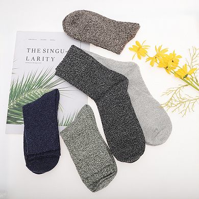 Men's Thermal Winter Warm Socks Multicolor 5 Pair
