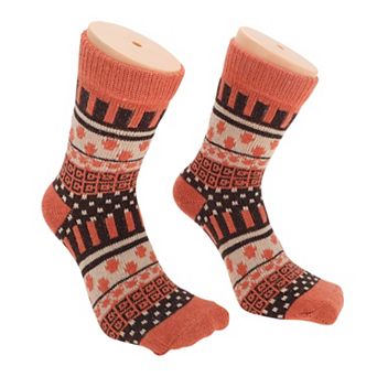 Women's Retro Dotted Winter Warm Socks Multicolor 5 Pair