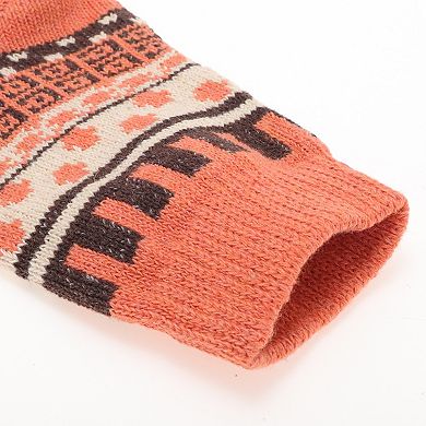 Women's Retro Dotted Winter Warm Socks Multicolor 5 Pair