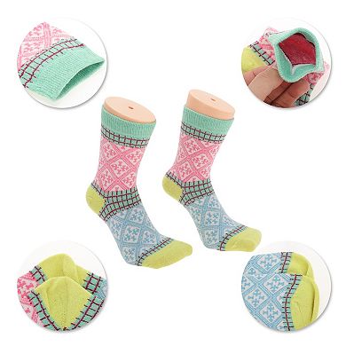 Women's Thermal Soft Winter Warm Socks Multicolor 5 Pair