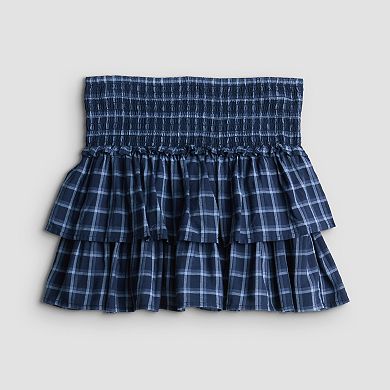 Girls 7-16 SO® Woven Tiered Skort in Regular & Plus Size