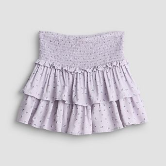 Girls 7-16 SO® Woven Tiered Skort in Regular & Plus Size