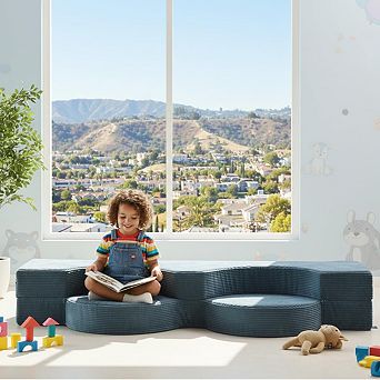 Unikome 2-in-1 Folding Sofa Bed, Floor Futon & Sleeping Mattress with Removable Washable Cover