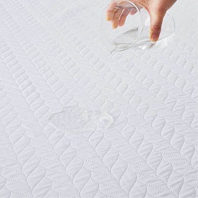 Unikome Waterproof Quilted Mattress Protector Fitted Sheet, Deep Pocket up to 18 Inches
